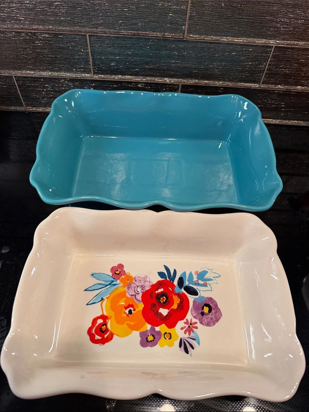 The Pioneer Woman Nesting Scalloped Edge Casserole Set Baking Dish Bake Pans